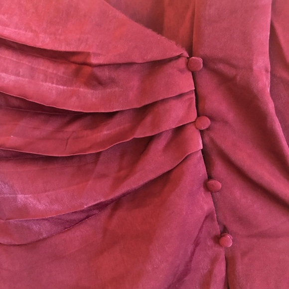 Silk feeling wrap top - Picture 2 of 3